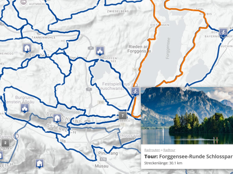 Interaktive Landkreiskarte Ostallgäu